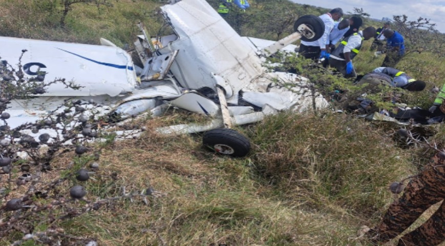 Remains of SY-NNJ operated by Ninety-Nine Flying School